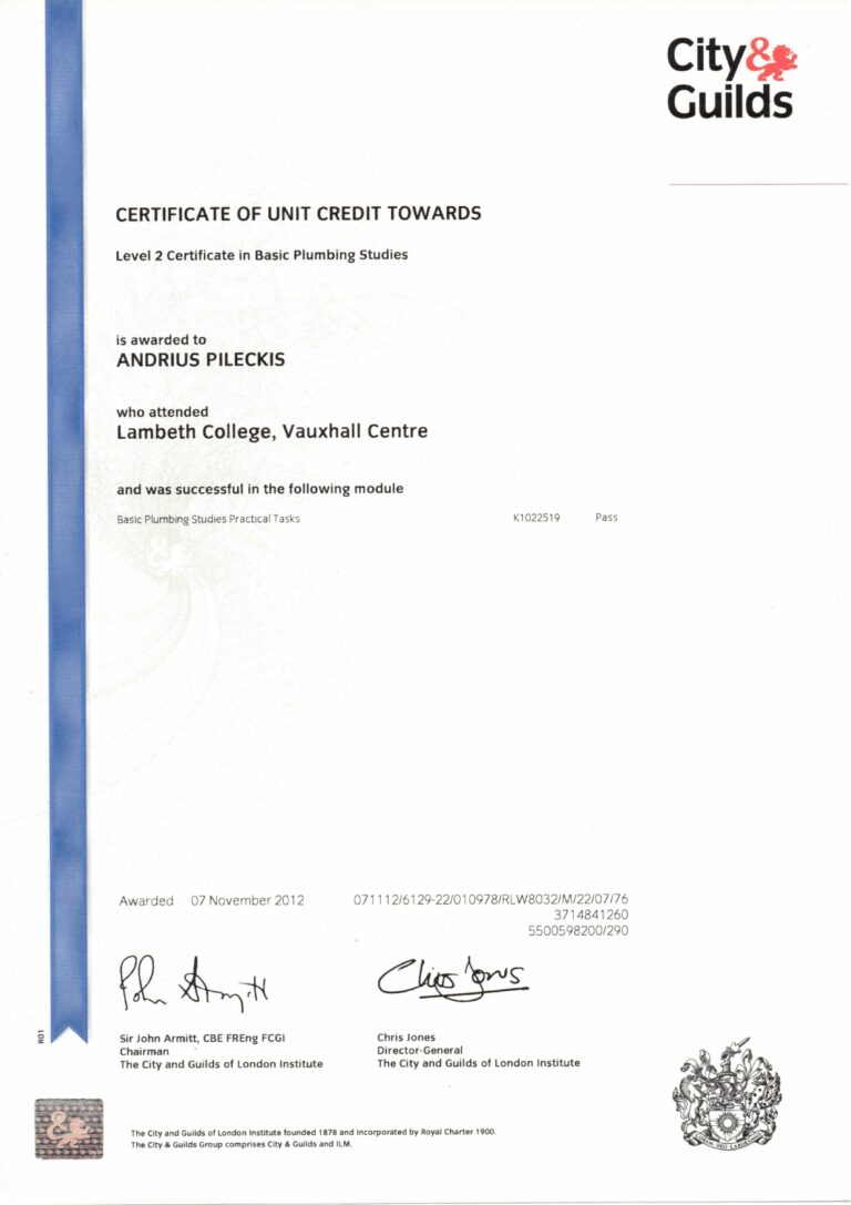 CG Level 2 Certificate page 0002